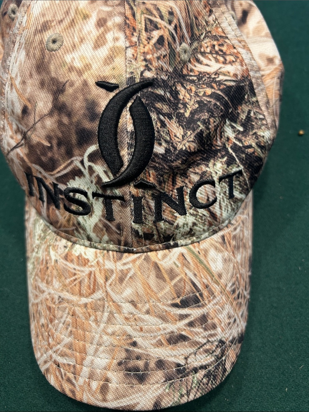 Cabela's Instinct Realtree-Style Camo Cap with Black Embroidery
